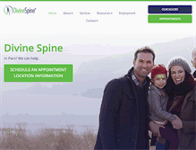 Tablet Screenshot of divinespine.com